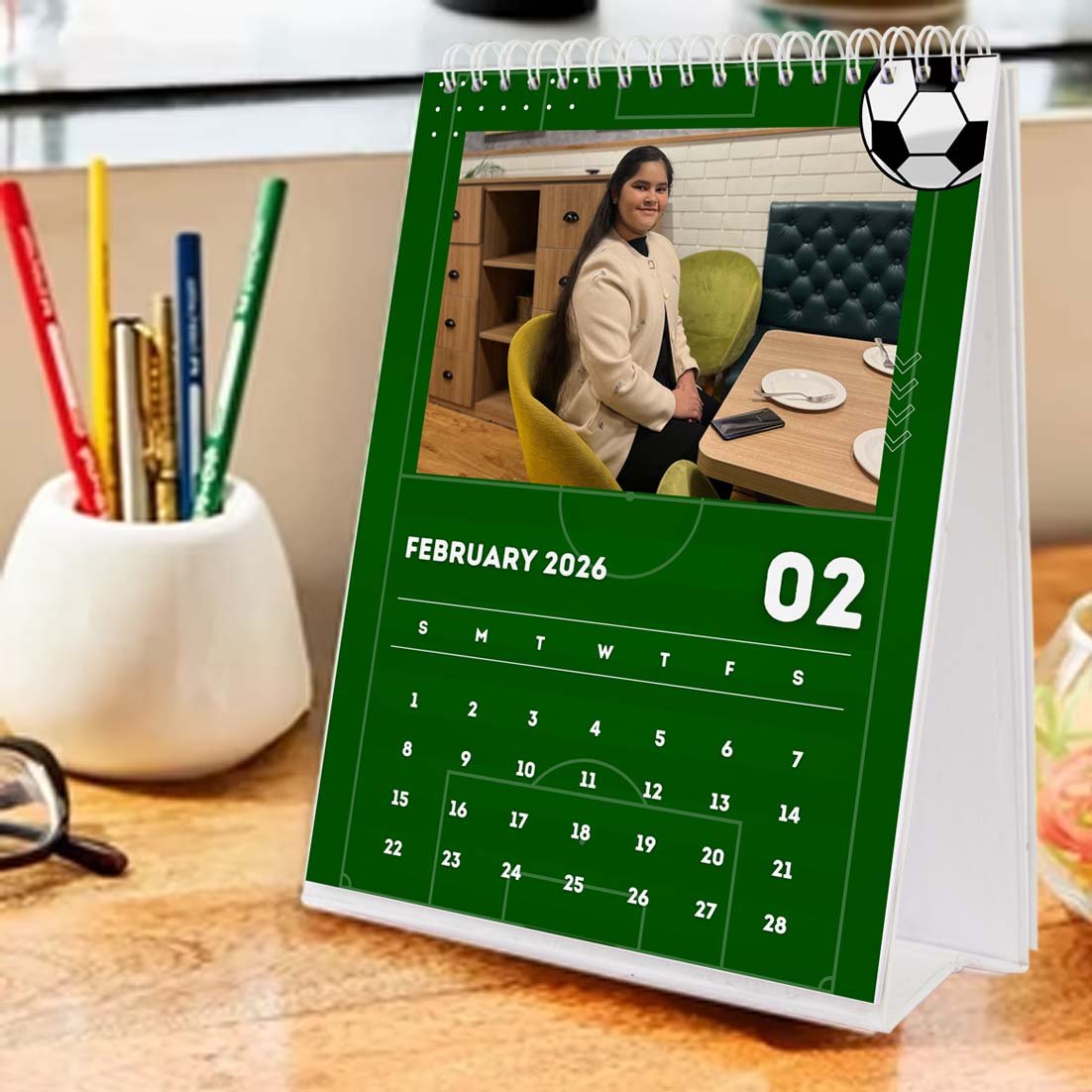 Personalised Photo Desktop Calendar - Chatterbox Labels - Calendars