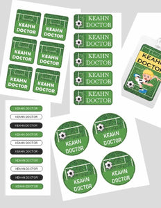 Assorted Waterproof Labels - Football Theme Chatterbox Labels