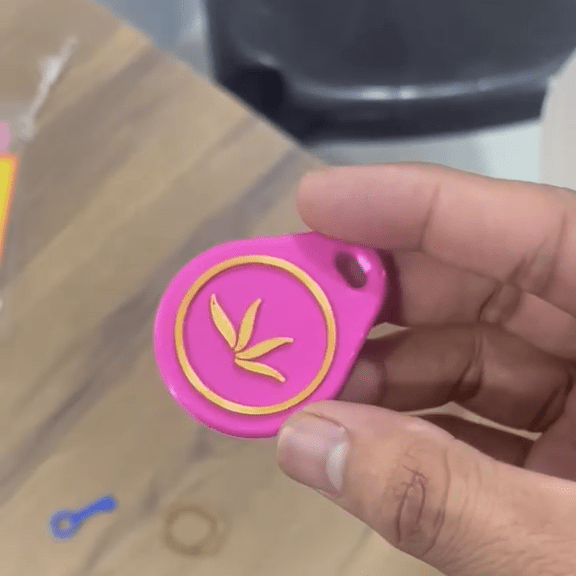 Custom 3D Printed Logo NFC Keychain – Smart Corporate Gifting - Chatterbox Labels-Keychain