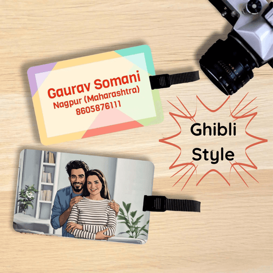 Personalised Luggage Tags with Photo or Logo - Chatterbox Labels - Bag Tags