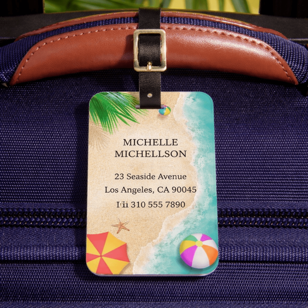 Personalized Luggage Tags - Sun - Kissed Bliss - Chatterbox Labels - Luggage Tags