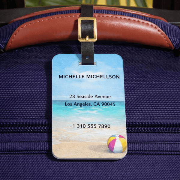 Personalized Luggage Tags - Shades of Summer - Chatterbox Labels - Luggage Tags