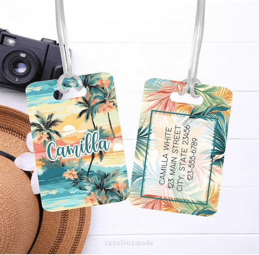 Personalized Luggage Tags - Hawaiian Sunset - Chatterbox Labels - Luggage Tags