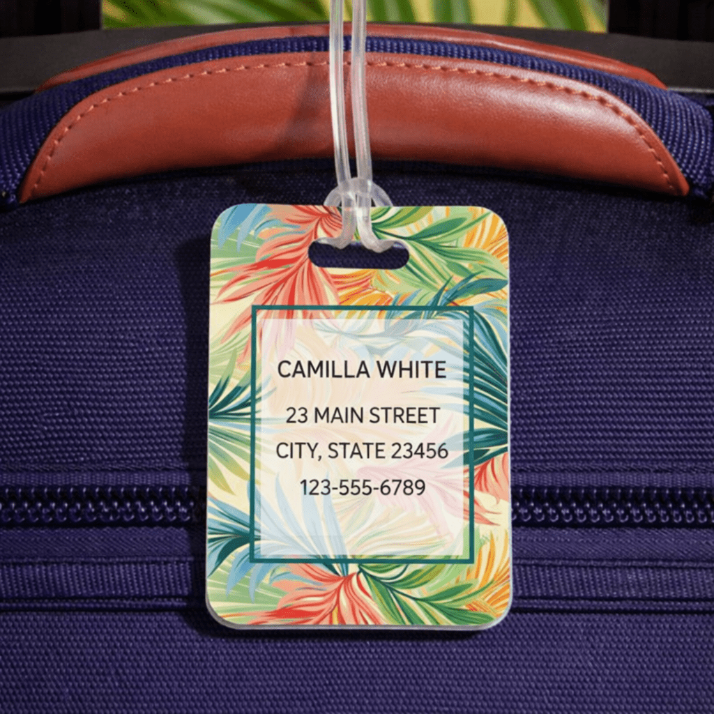 Personalized Luggage Tags - Hawaiian Sunset - Chatterbox Labels - Luggage Tags