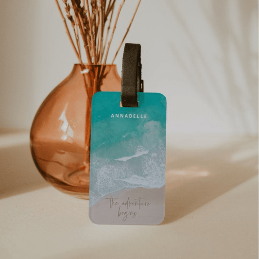 Personalized Luggage Tags - Ocean Whispers - Chatterbox Labels - Luggage Tags