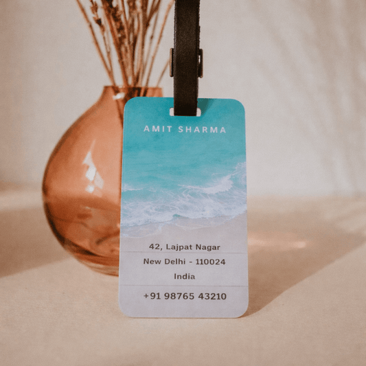 Personalized Luggage Tags - Ocean Whispers - Chatterbox Labels - Luggage Tags