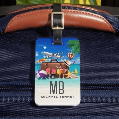 Personalized Luggage Tags - Jetset Vibes