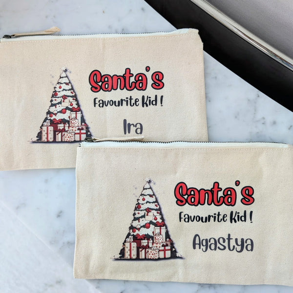 Custom Pencil Pouch - Christmas Design - Chatterbox Labels - Pouch