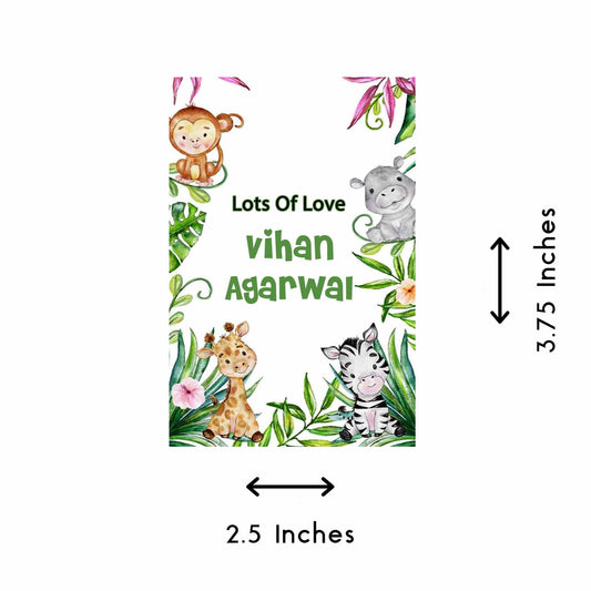 Gift tags / Gift Stickers - Jungle Animals Theme - Chatterbox Labels - Gift Tags