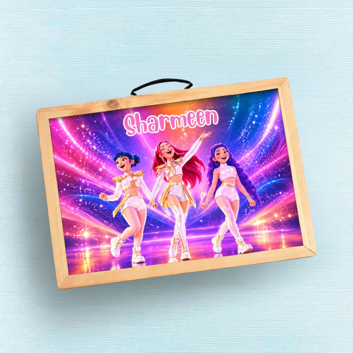 Custom Folding Desk - K-Pop Girl Band Theme