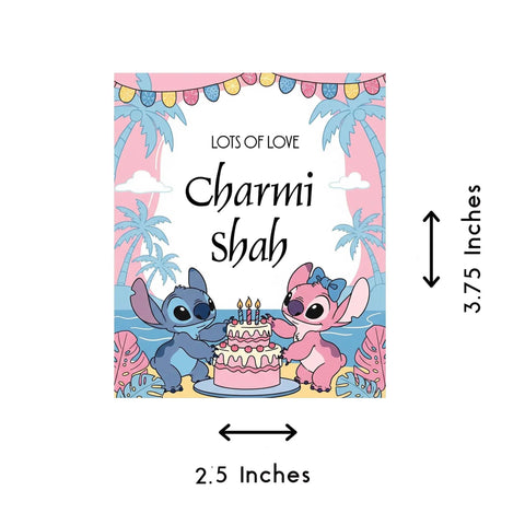 Gift tags / Gift Stickers - Lilo & Stitch Design - Chatterbox Labels - Gift Tags