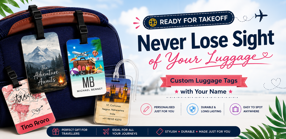 Personalized Luggage Tags - Jetset Vibes