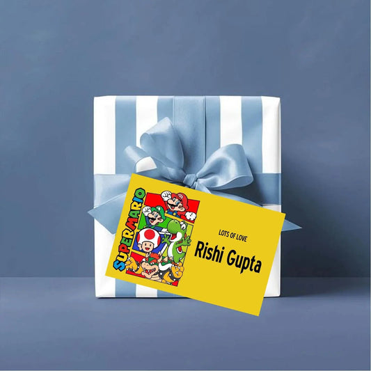 Gift tags / Gift Stickers - Mario Design - Chatterbox Labels - Gift Tags