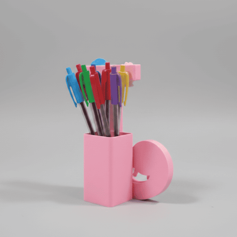 Personalised Name Stand & Pen Holder Mermaid Theme - Chatterbox Labels-3D Printed Gifts