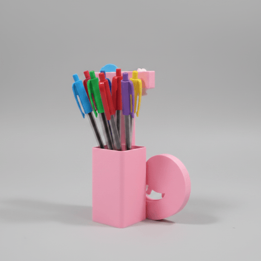 Personalised Name Stand & Pen Holder Mermaid Theme - Chatterbox Labels-3D Printed Gifts