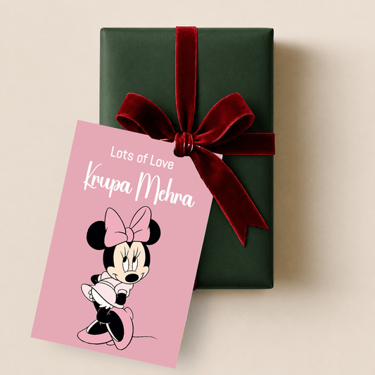 Personalised Gift tags / Gift Stickers - Minnie Mouse Design - Chatterbox Labels - Gift Tags