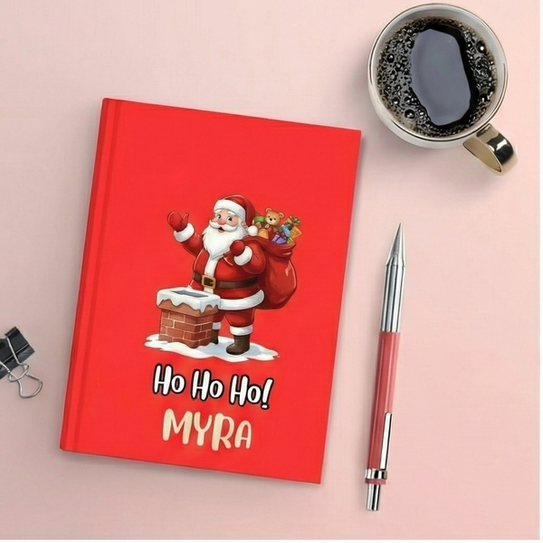 Personalised Notebook - A5 size - Christmas Design