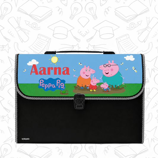 Personalized File Folders  - Peppa Pig Design