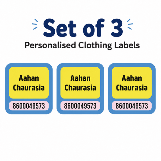 Podar Prep Clothing Labels - Set of 3 labels
