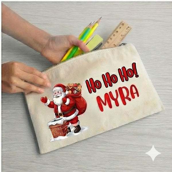 Custom Pencil Pouch - Christmas Design