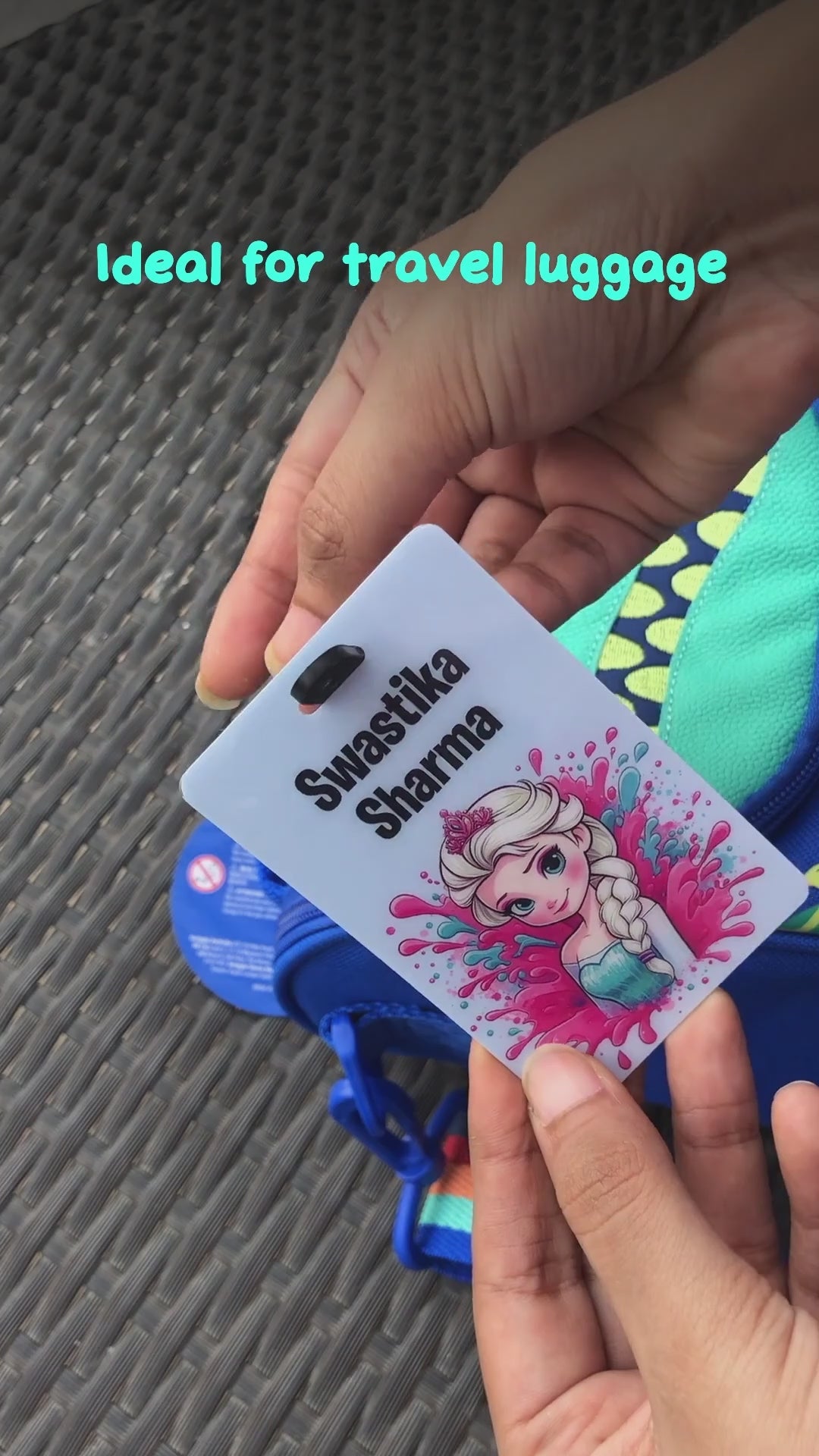 Personalized Bag Tags for Kids - Unicorn Design