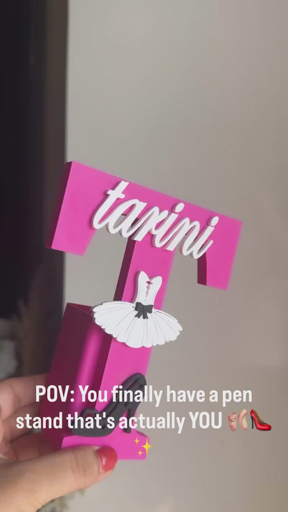 Personalised Name Stand & Pen Holder Teen Sensation