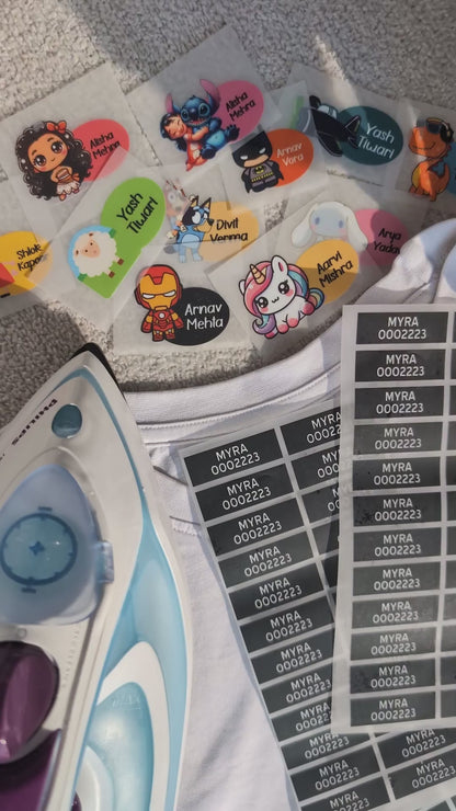 Custom Heat Transfer Clothing Labels for Fabric