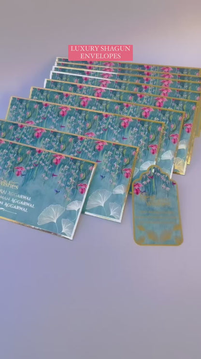 Luxe Gold Foil Money Envelopes -Royal Blooms