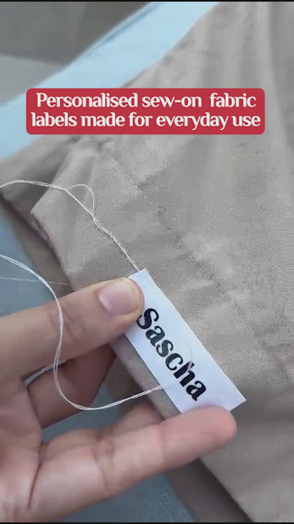 Custom Sew On Fabric Labels for Clothing