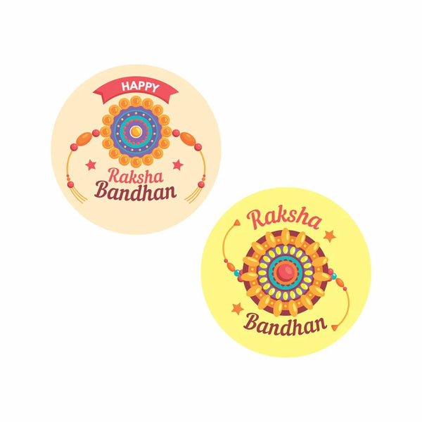 Happy Rakhi Gift Stickers- Rakshabandhan Gift Labels - Chatterbox Labels-Gift Tags