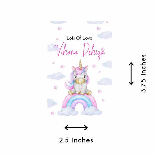 Gift tags / Gift Stickers - Rainbow Unicorn Theme - Chatterbox Labels - Gift Tags