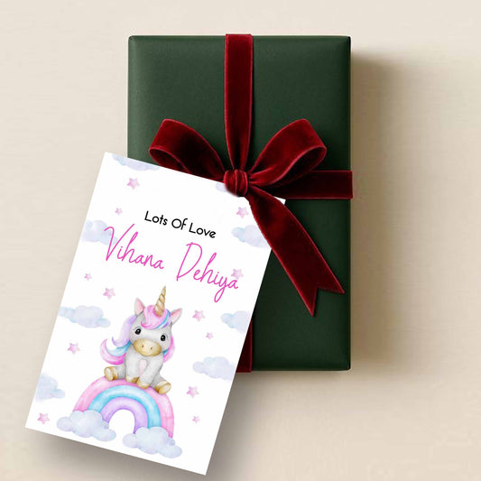 Gift tags / Gift Stickers - Rainbow Unicorn Theme - Chatterbox Labels - Gift Tags