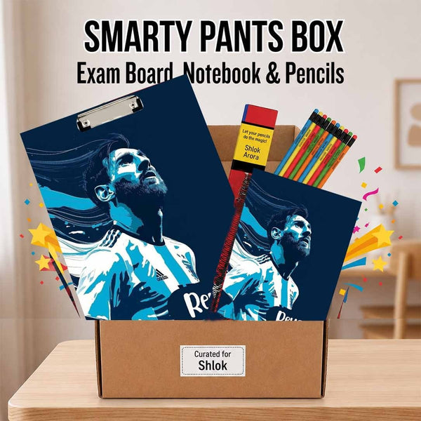 Smarty Pants Gift Box - Examboard, Notebook & Doms Pencils - Chatterbox Labels-