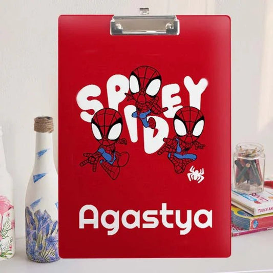 Custom Exam board - Spiderman Design - Chatterbox Labels - Clipboard