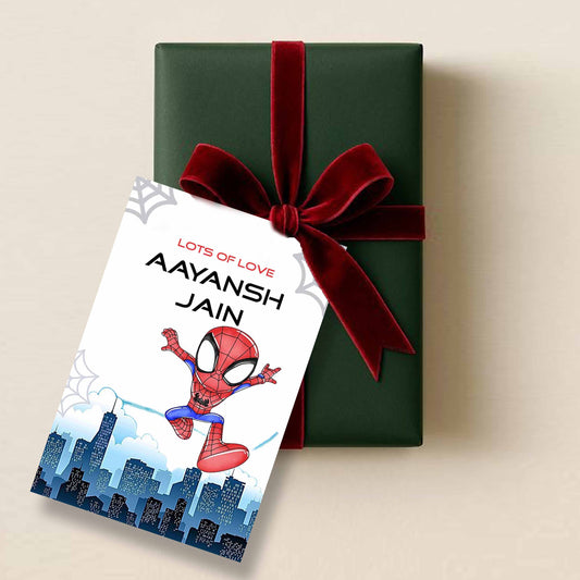Gift tags / Gift Stickers - Spidey in Flight Design - Chatterbox Labels - Gift Tags