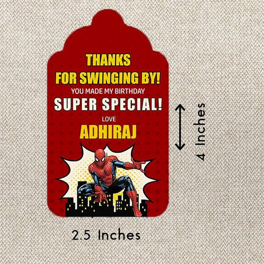 Personalised Thank You Cards - Spiderman- Set of 15 - Chatterbox Labels-Thank You Cards