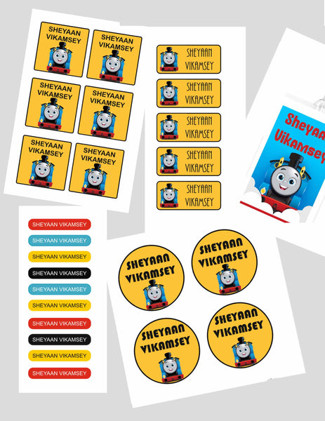 Assorted Waterproof Labels - Thomas & Friends Theme Chatterbox Labels