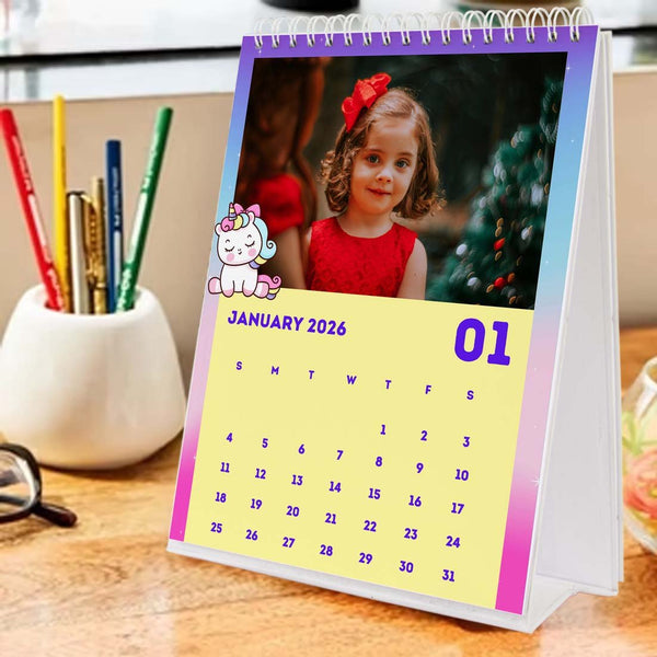 Personalised Photo Desktop Calendar - Chatterbox Labels - Calendars