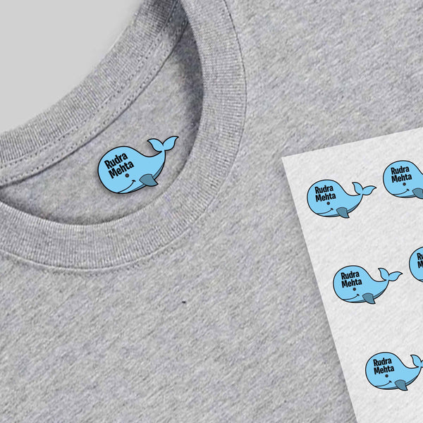 Design Heat Transfer Clothing Labels - Set of 25 - Chatterbox Labels - Clothing Labels