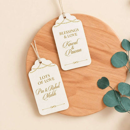 Luxe Personalised Gift Tags - Golden Elegance - Chatterbox Labels-Gift Tags