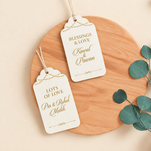 Luxe Personalised Gift Tags - Golden Elegance - Chatterbox Labels-Gift Tags