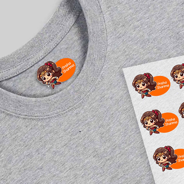 Design Heat Transfer Clothing Labels - Set of 25 - Chatterbox Labels - Clothing Labels