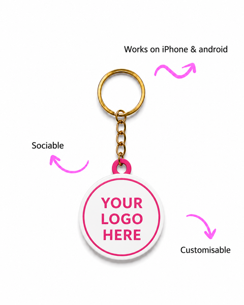 Custom 3D Printed Logo NFC Keychain – Smart Corporate Gifting