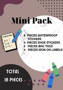 Mini Combo Label Pack - Set of 18 Chatterbox Labels