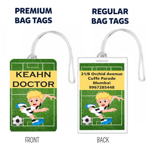 Bag Tags Football Design - Set of 5 Chatterbox Labels