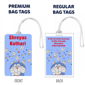 Bag Tags Doraemon Design - Set of 5 Chatterbox Labels