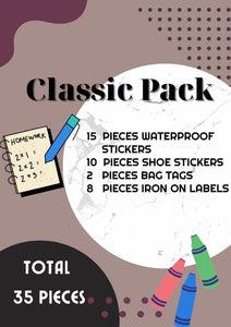 Classic Combo Label Pack - Set of 35 pieces Chatterbox Labels