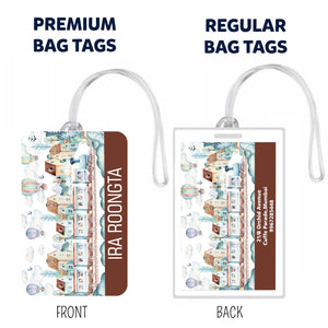 Bag Tags Old Town Design - Set of 5 Chatterbox Labels