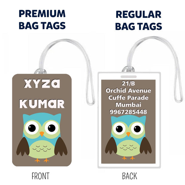 Bag Tags Turquoise Design - Set of 5 Chatterbox Labels