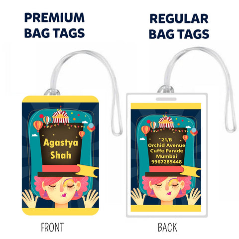 Bag Tags Carnival Design - Set of 5 Chatterbox Labels